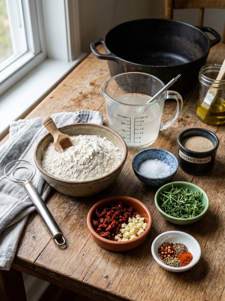 Easy no knead artisan bread: A Homemade Crusty Loaf Recipe 13 Fresh ingredients for bread 202606111930