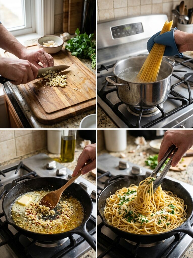 15 Minute Garlic Butter Noodles: Easy Weeknight Comfort 14 Garlic butter noodles cooking pr… 202606081836