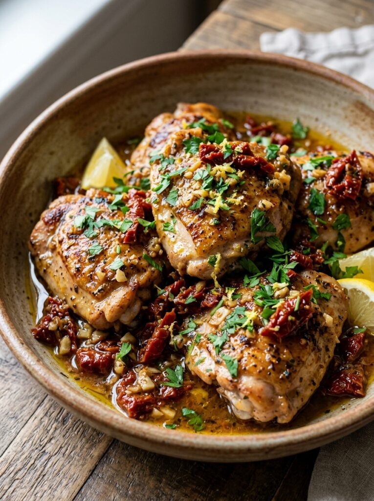 Garlic Sun Dried Tomato Chicken Thighs: Easy Skillet Recipe 12 Garlic sun dried tomato chicken 202605142347