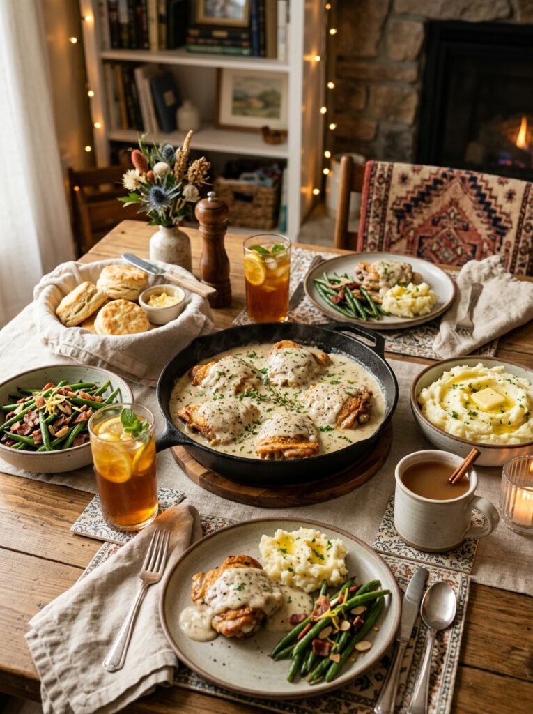 Country Gravy Chicken Thighs: A Hearty Southern Comfort Meal 15 Gravy chicken thighs side dishes… 202605171816 1