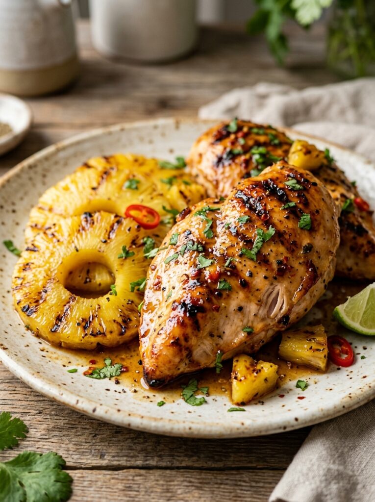Grilled Pineapple Chicken Breast Recipe 12 Grilled pineapple chicken breast… 202605111306
