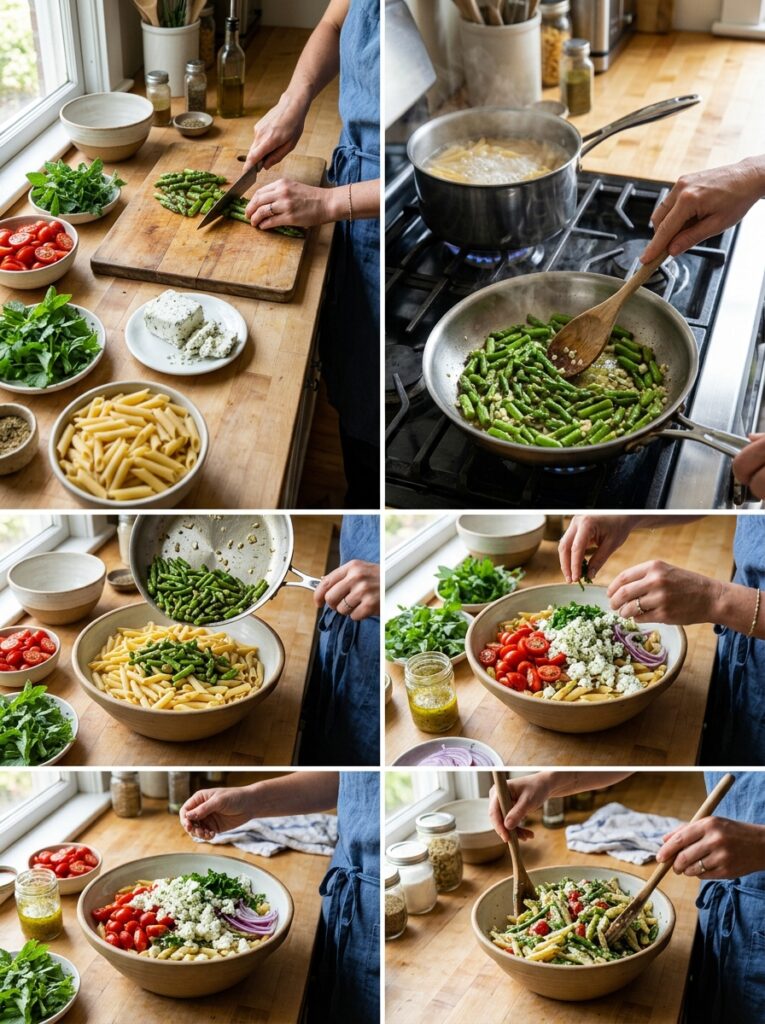 Herbed Goat Cheese Asparagus Pasta Salad 3 Herbed goat cheese asparagus pas… 202606041802