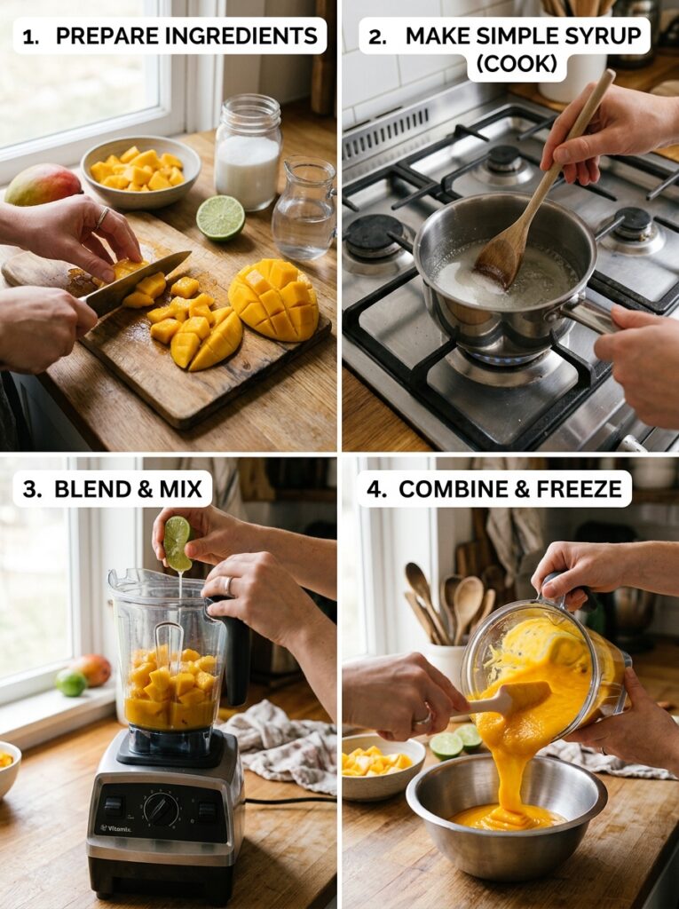 Easy homemade mango sorbet blender 14 Homemade mango sorbet blender pr… 202606091826