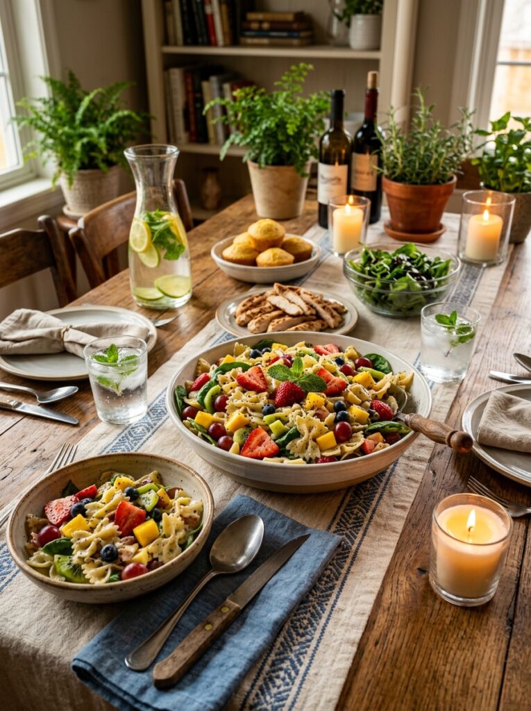 Honey Lime Fruit Poppyseed Pasta Salad: A Refreshing Summer Delight 15 Honey lime pasta salad setup 202606041831