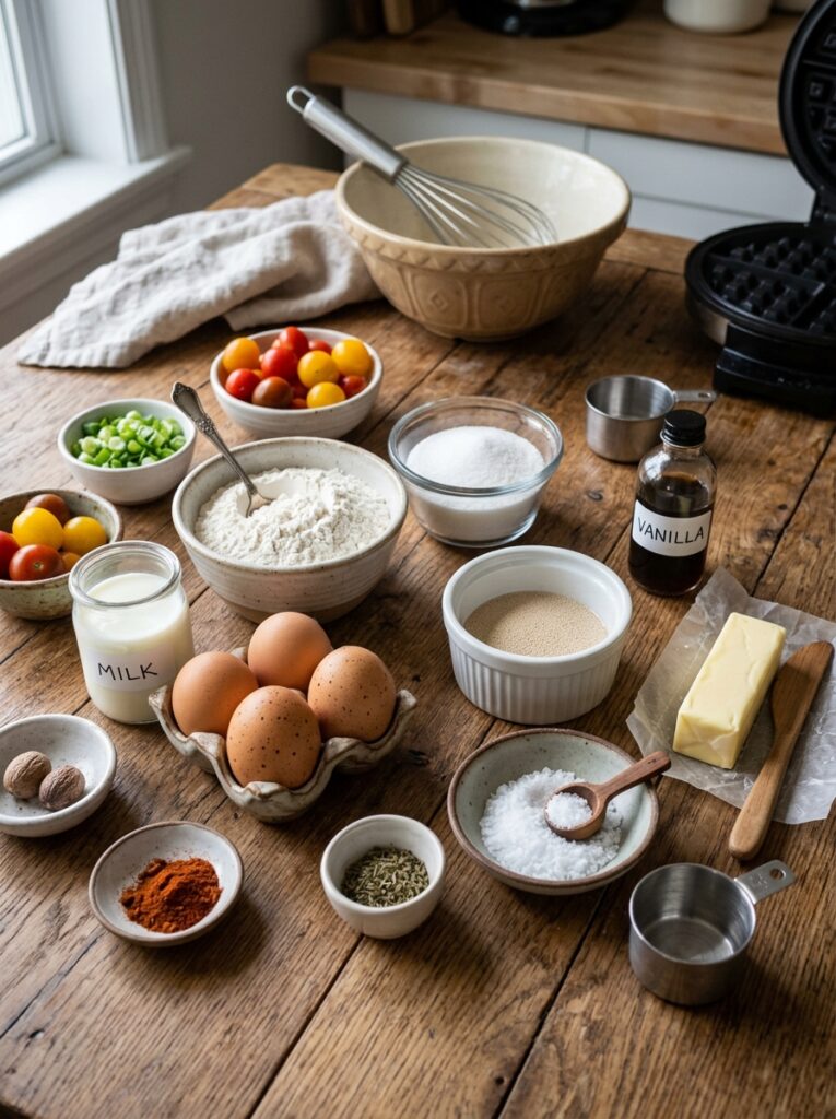 Ingredients for Belgian waffles … 202606102142