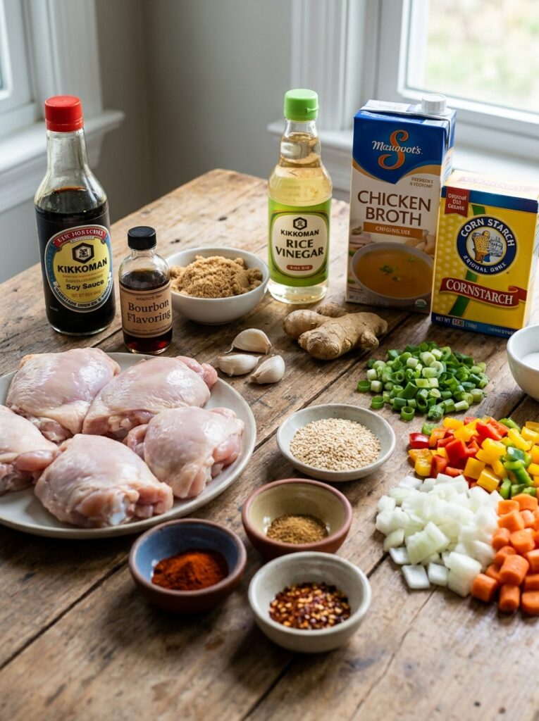 Slow Cooker Bourbon Chicken Recipe 13 Ingredients for bourbon chicken 202605131829