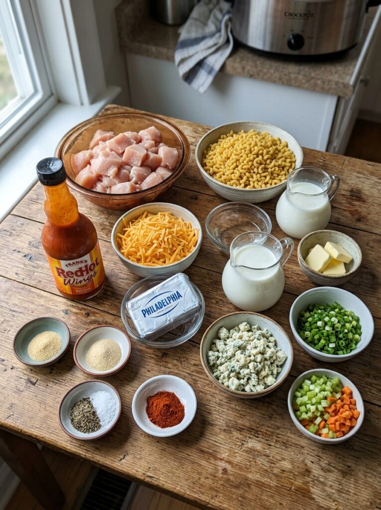 Crockpot Buffalo Chicken Mac and Cheese: A Creamy, Spicy Comfort Food Delight 13 Ingredients for buffalo chicken … 202605101419