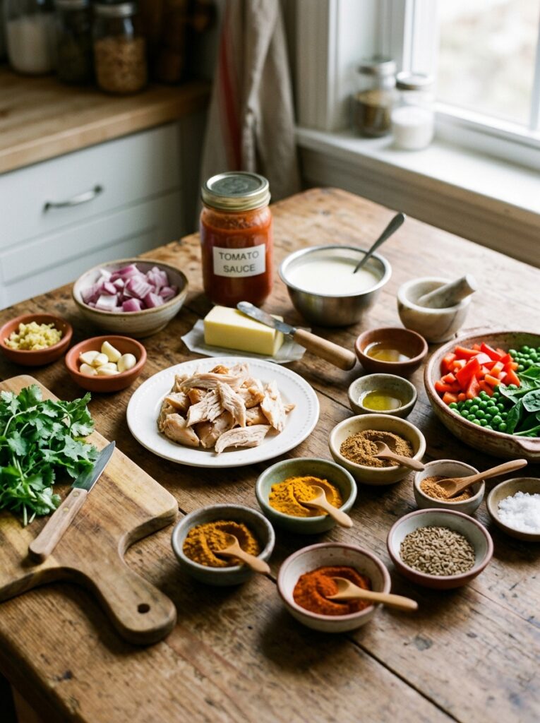 Rotisserie Chicken Butter Chicken: A Creamy, Comforting, and Quick Dinner Recipe 13 Ingredients for butter chicken a… 202605082058