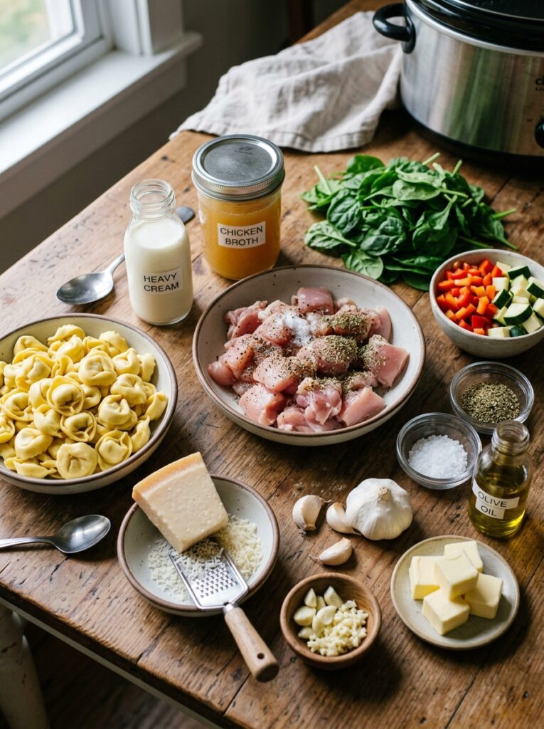 Crockpot Chicken Alfredo Tortellini 13 Ingredients for chicken alfredo … 202605021728