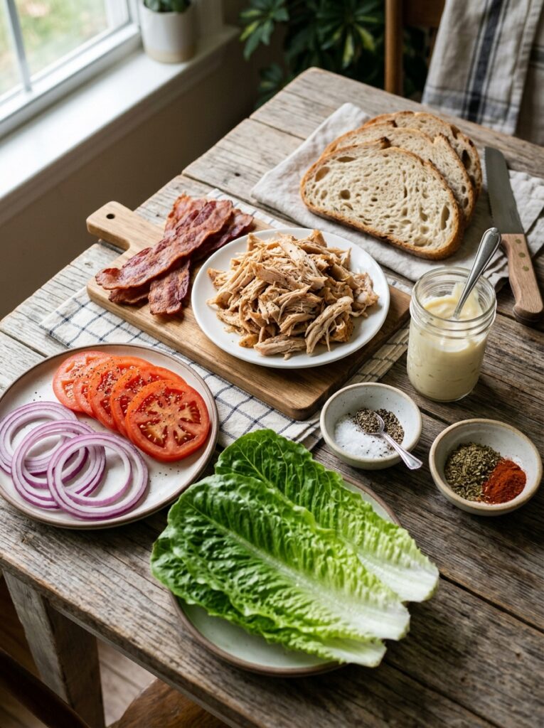 Rotisserie Chicken Club Sandwiches: The Ultimate Homemade Recipe 13 Ingredients for chicken club san… 202605231832