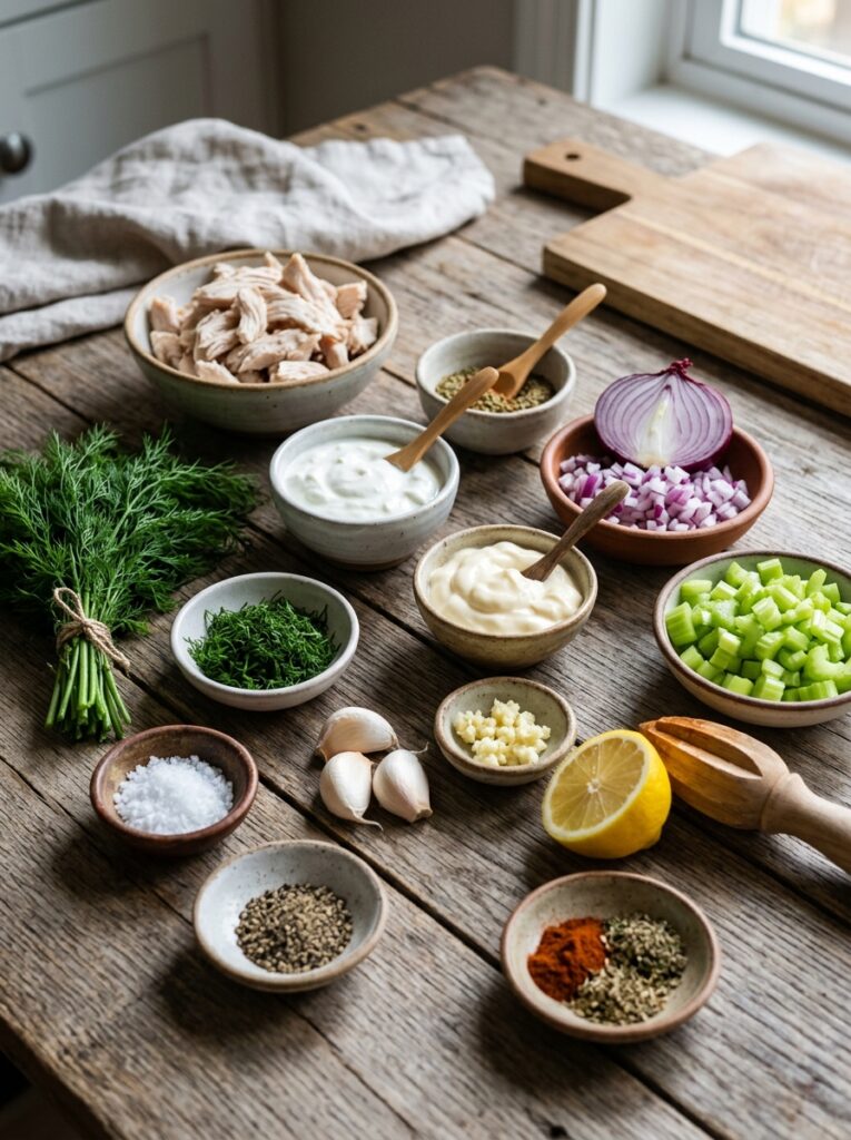 Garlic Dill Chicken Salad: The Ultimate Easy Homemade Recipe 2 Ingredients for chicken salad 202605052100