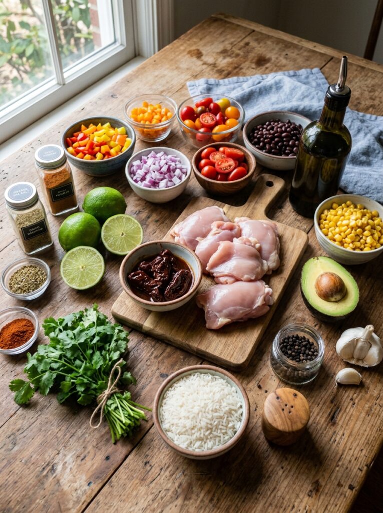 Chipotle Lime Chicken Bowls 2 Ingredients for chipotle lime ch… 202605052037