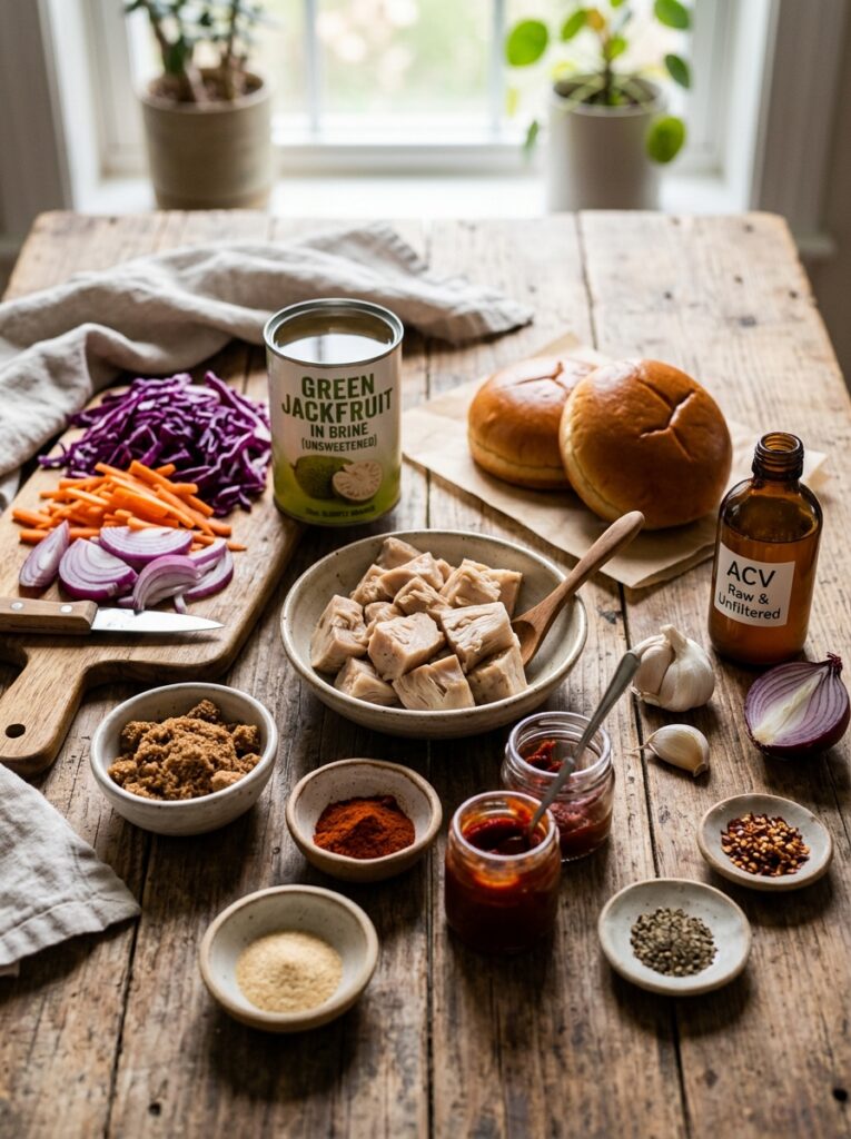 Jackfruit pulled pork sandwich bbq 13 Ingredients for jackfruit pulled… 202606121611