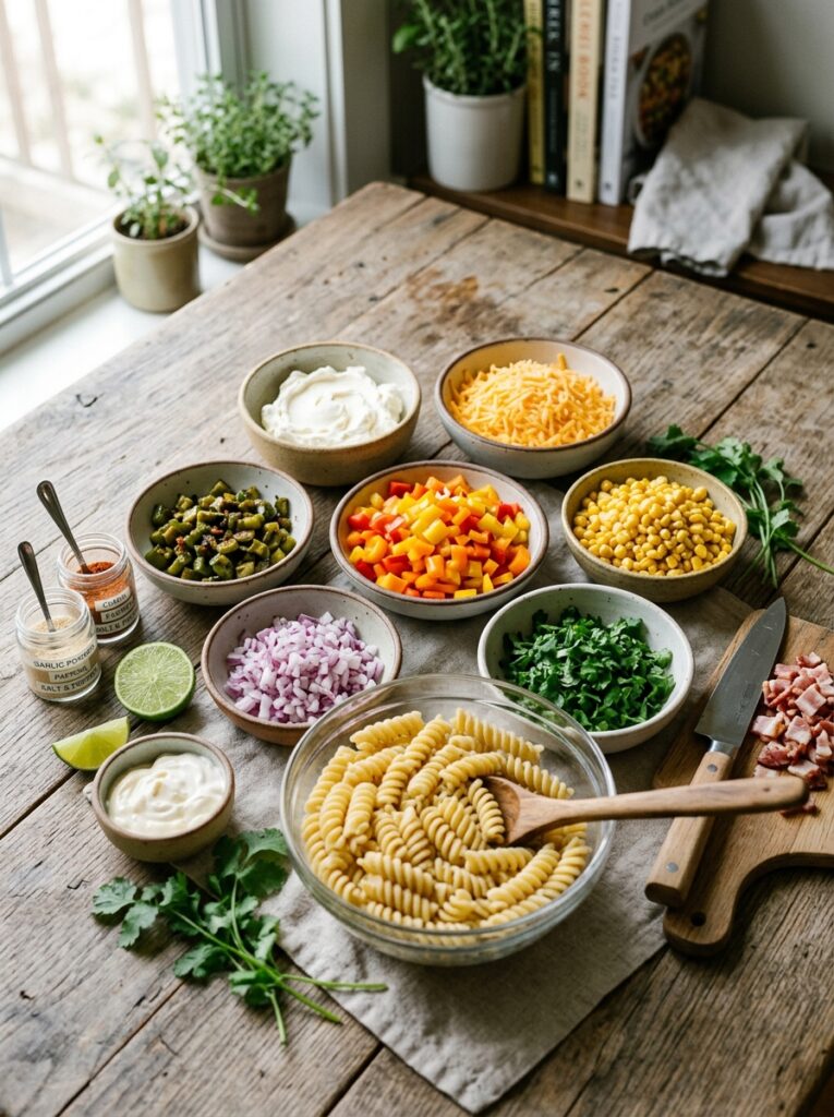 Creamy Jalapeño Popper Cold Pasta Salad: The Ultimate Creamy Jalapeño Popper Cold Pasta Salad Recipe 2 Ingredients for pasta salad 202606041757