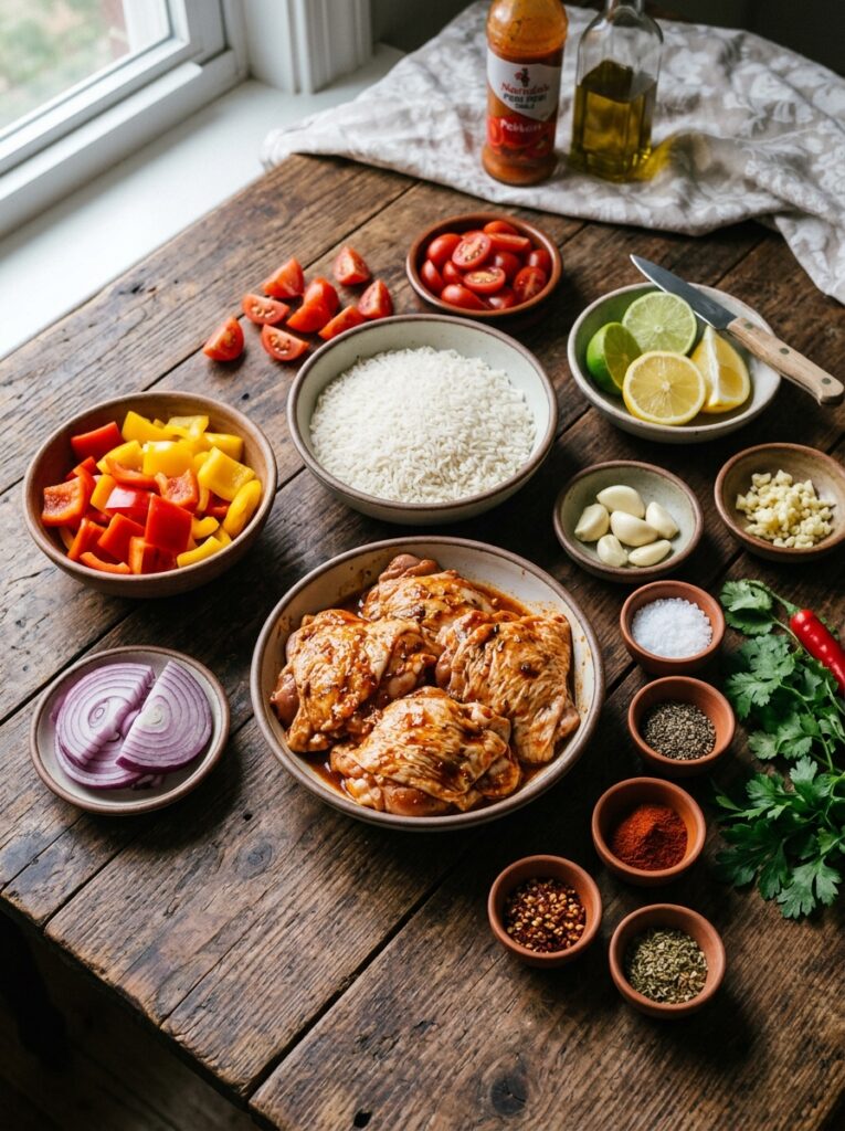 Peri Peri Chicken Bowls: Authentic Homemade Recipe 13 Ingredients for peri peri chicken 202606021940