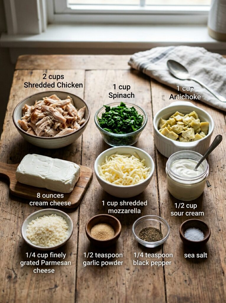 Rotisserie Chicken Spinach Artichoke Dip: The Ultimate 5-Ingredient Recipe 13 Ingredients for rotisserie chick… 202605162157