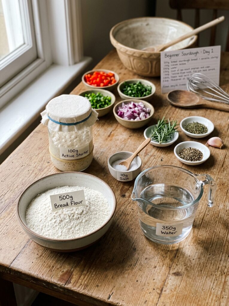 Ingredients for sourdough bread … 202606111848