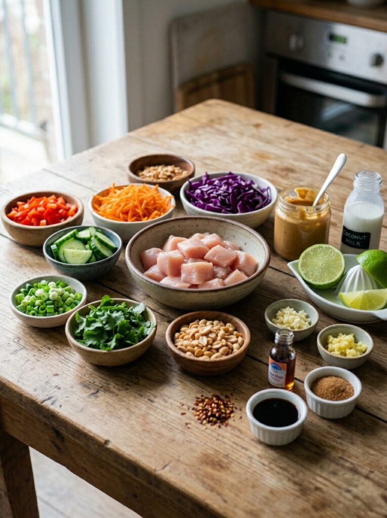 thai peanut chicken salad recipe 13 Ingredients for thai peanut chic… 202605082042