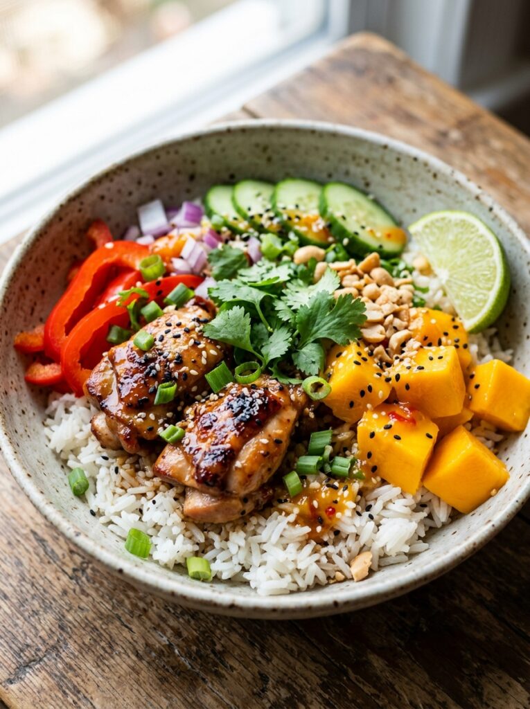 Mango chicken rice bowls 202605081326
