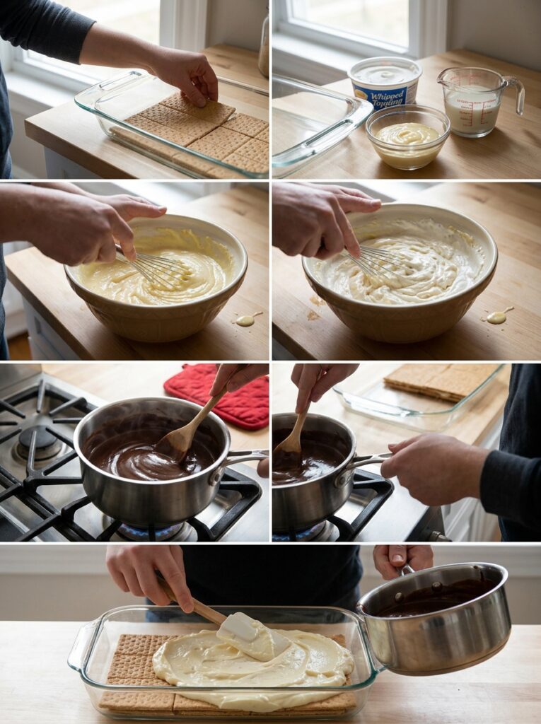 No Bake Eclairs Cake Graham Crackers: The Ultimate No-Oven Dessert 14 No bake Eclairs cake process 202606091903