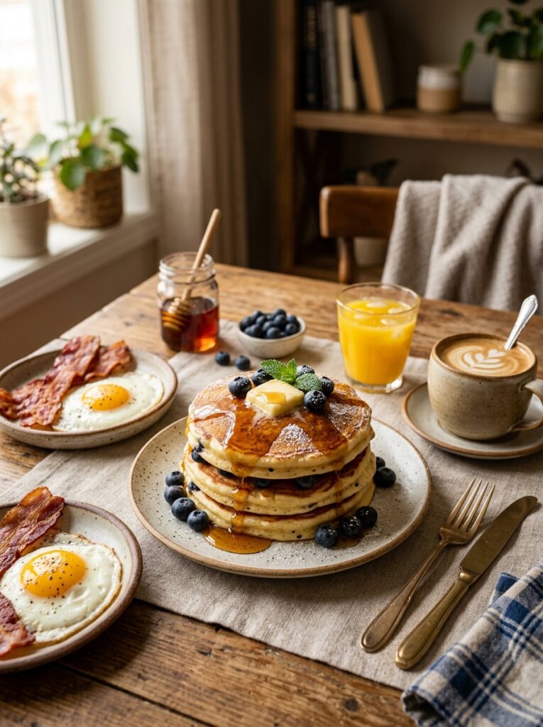 Fluffy Blueberry Buttermilk Pancakes Recipe 15 Pancakes recipe with side dishes 202606102057