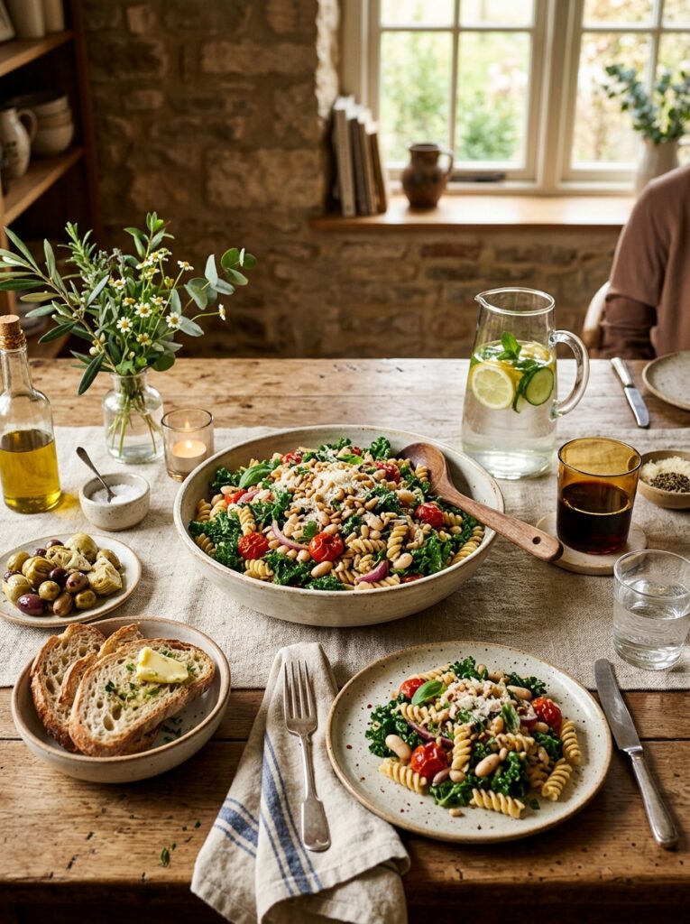 Tuscan Kale White Bean Pasta Salad 15 Pasta salad with side dishes 202606041809