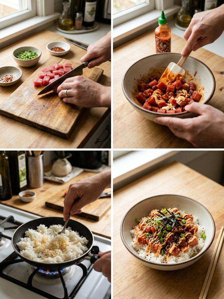 Quick spicy tuna rice bowl 14 Quick spicy tuna rice bowl 202606081840
