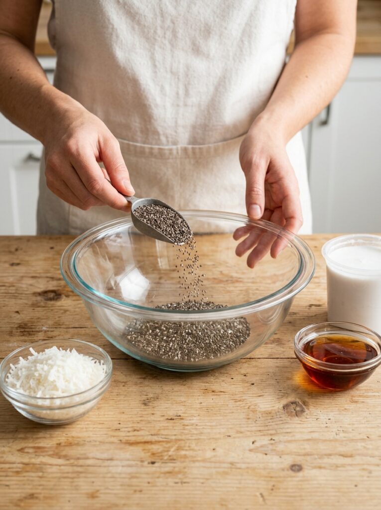 Raspberry chia pudding cooking p… 202606091923