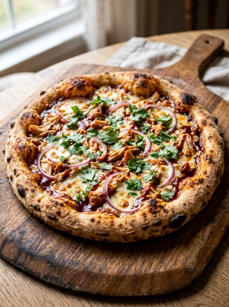 Rotisserie chicken bbq pizza 202605190006