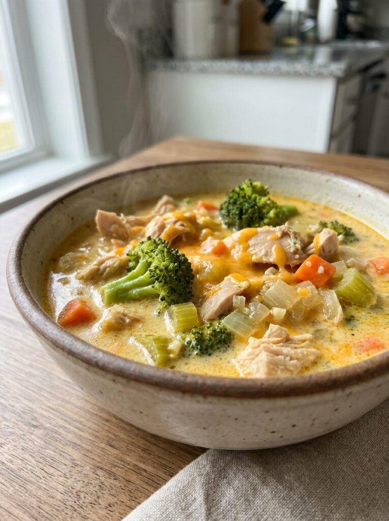 rotisserie chicken broccoli cheddar soup 12 Rotisserie chicken broccoli soup 202605131812