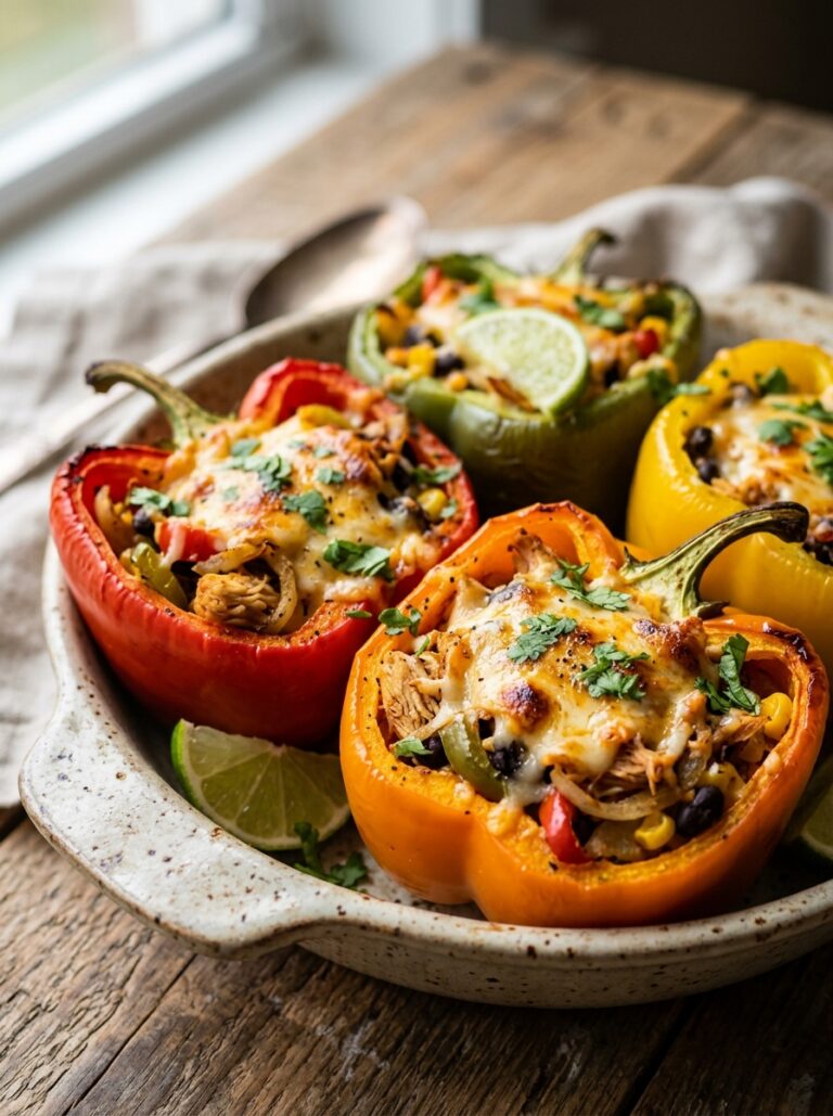 Rotisserie Chicken Fajita Stuffed Peppers 17 Rotisserie chicken fajita stuffe… 202605251527
