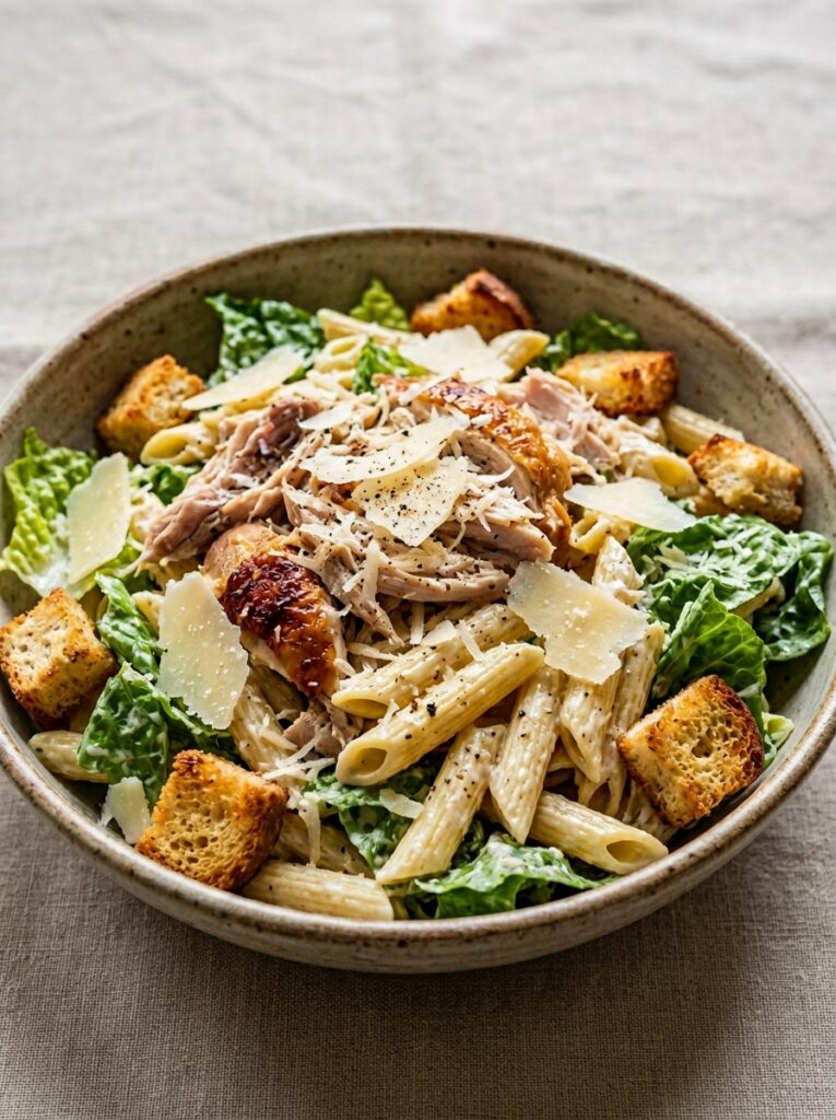 Rotisserie Chicken Caesar Pasta Salad 12 Rotisserie chicken pasta salad 202606022003