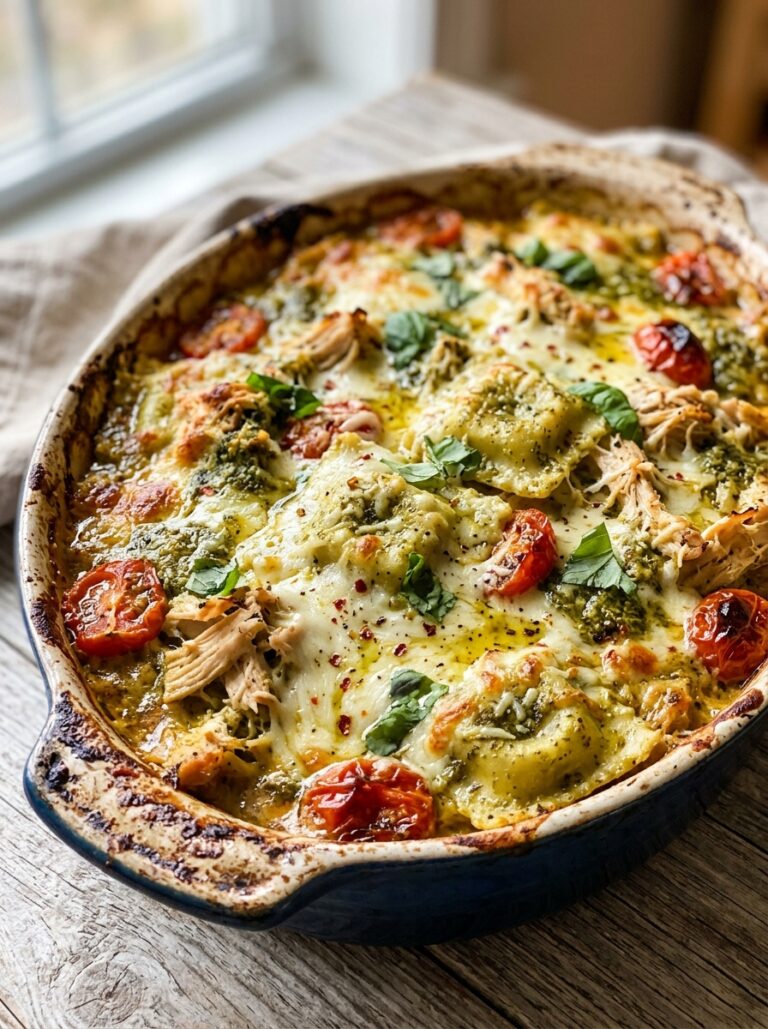 Rotisserie Chicken Pesto Ravioli Bake: A Cozy Weeknight Dinner 17 Rotisserie chicken pesto ravioli… 202605302112