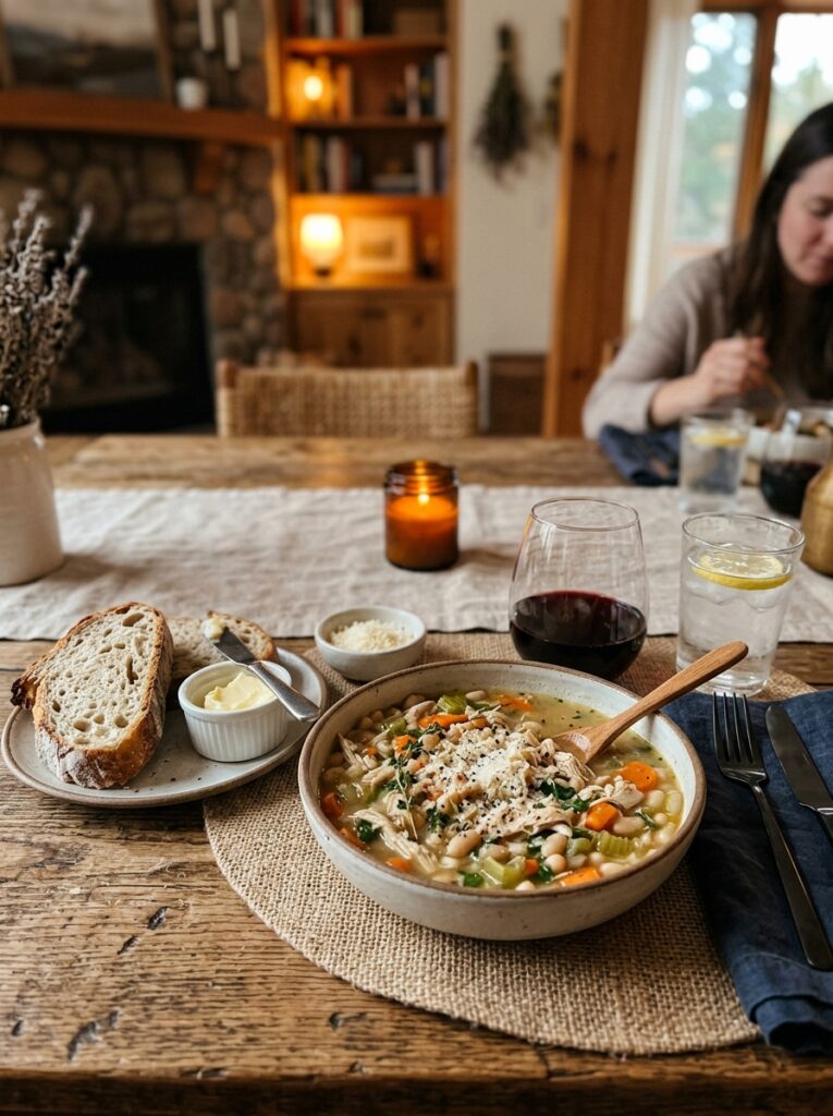 rotisserie chicken white bean soup 15 Rotisserie chicken soup setup 202605092022