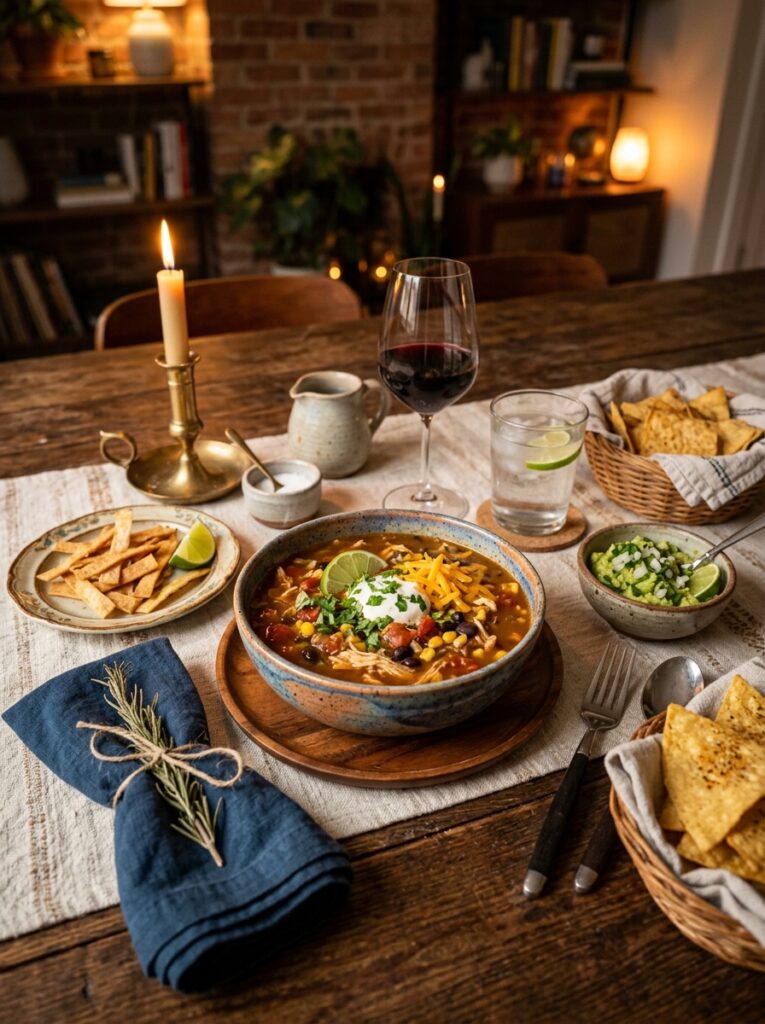 rotisserie chicken taco soup: A Flavor-Packed, One-Pot Comfort Meal 15 Rotisserie chicken taco soup setup 202605141209