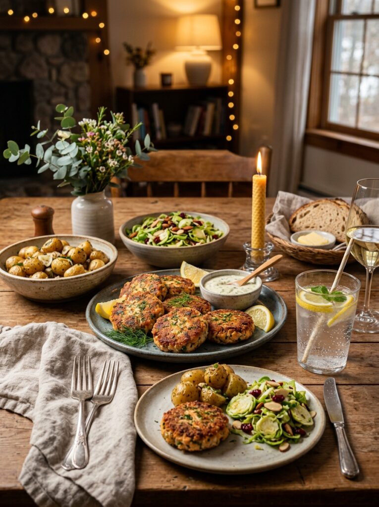 Easy canned salmon patties crispy: A Simple Homemade Recipe 15 Salmon patties with side dishes 202606081946