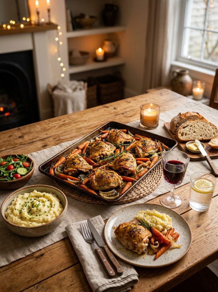 Sheet pan chicken carrots setup 202605231823