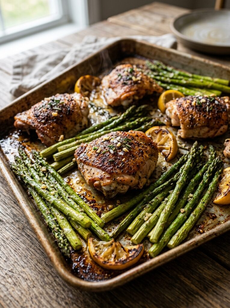 Sheet Pan Chicken Thighs and Asparagus: Easy One-Pan Dinner 12 Sheet pan chicken thighs asparagus 202605231844