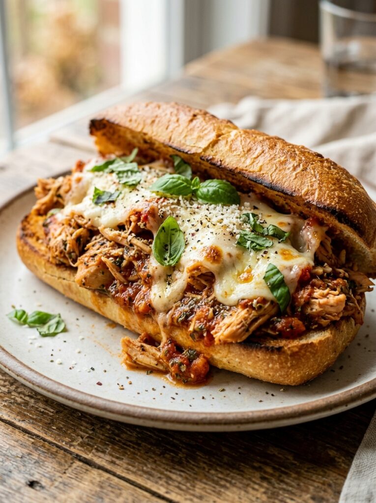 Slow Cooker Italian Chicken Sandwiches: Easy Homemade Recipe 12 Slow cooker Italian chicken sand… 202605171756