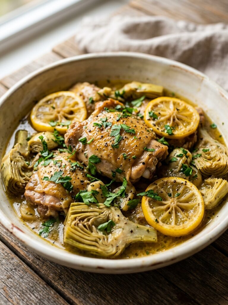 Slow cooker lemon artichoke chicken 202605221935