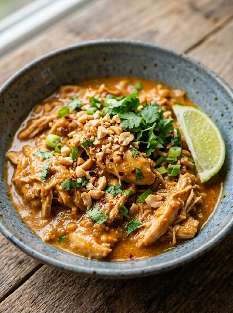 slow cooker thai peanut chicken: The Ultimate 7-Ingredient Crockpot Dinner 17 Slow cooker thai peanut chicken 202605122214