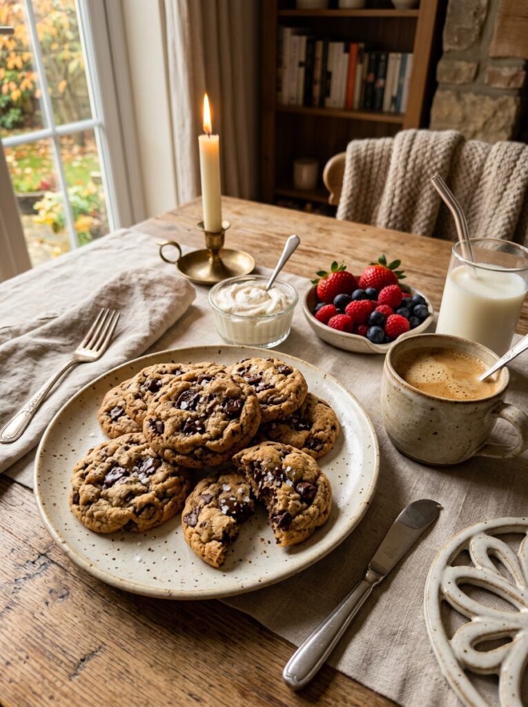 Sourdough discard chocolate chip cookies 15 Sourdough cookies with side dishes 202606111856