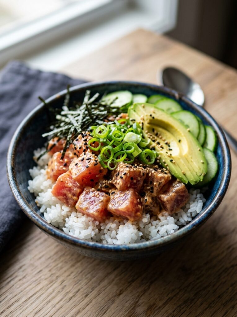 Quick spicy tuna rice bowl 12 Spicy tuna rice bowl 202606081840