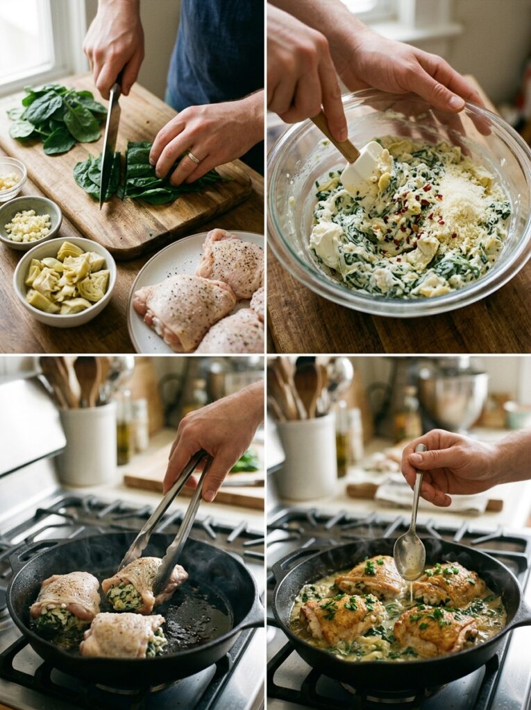 Spinach Artichoke Chicken Thighs 14 Spinach artichoke chicken thighs… 202605081317 1