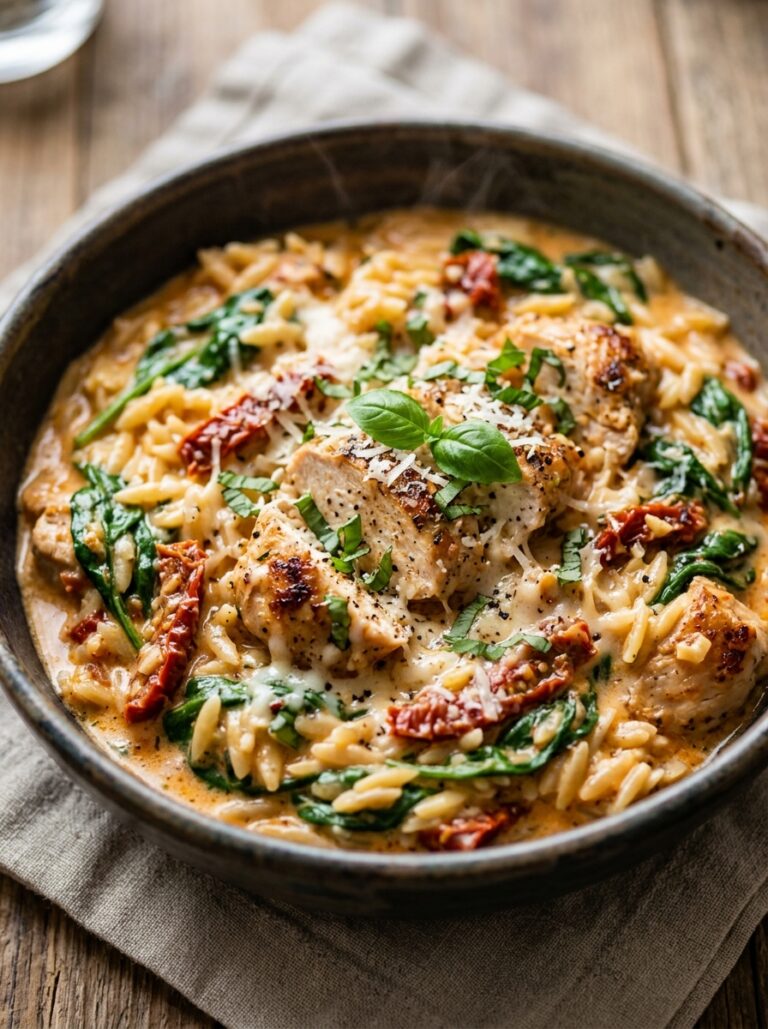 Sun Dried Tomato Chicken Orzo Recipe 17 Sun dried tomato chicken orzo 202605251534