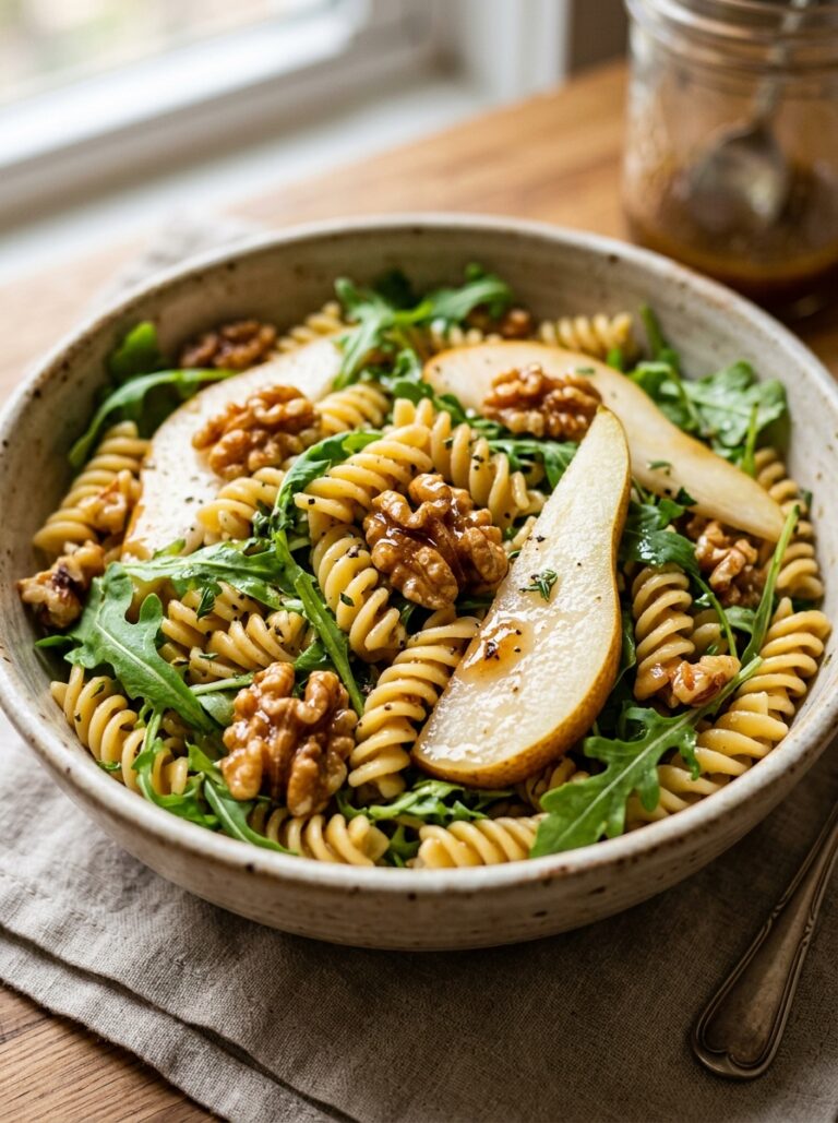 Sweet maple glaze walnut pear pasta salad 17 Sweet pear pasta salad 202606062107