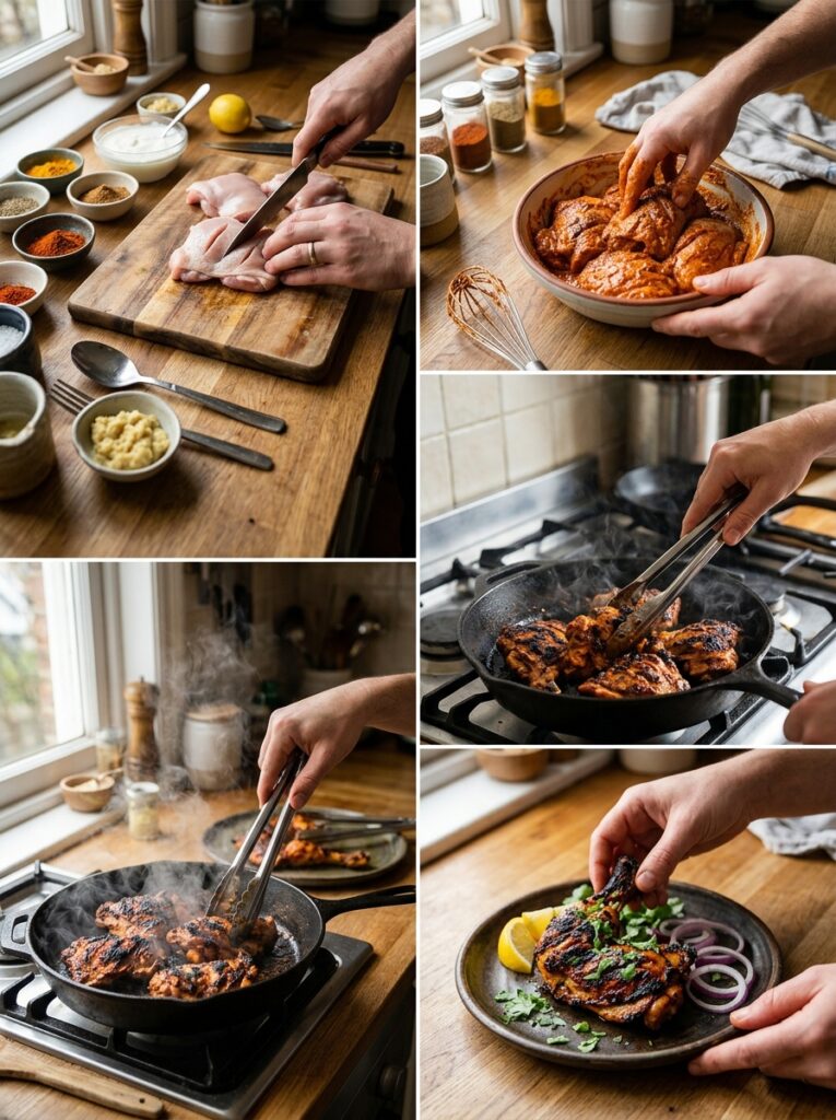 Tandoori Chicken Thighs: Authentic Homemade Recipe Guide 14 Tandoori chicken thighs cooking … 202605021724