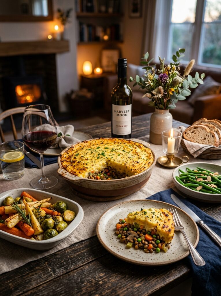 Vegan lentil shepherds pie setup 202606121521