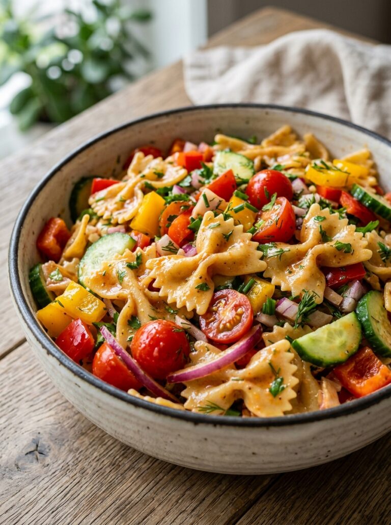 Tangy French Dressing Vegetable Pasta Salad 17 Vegetable pasta salad with Frenc… 202606051817