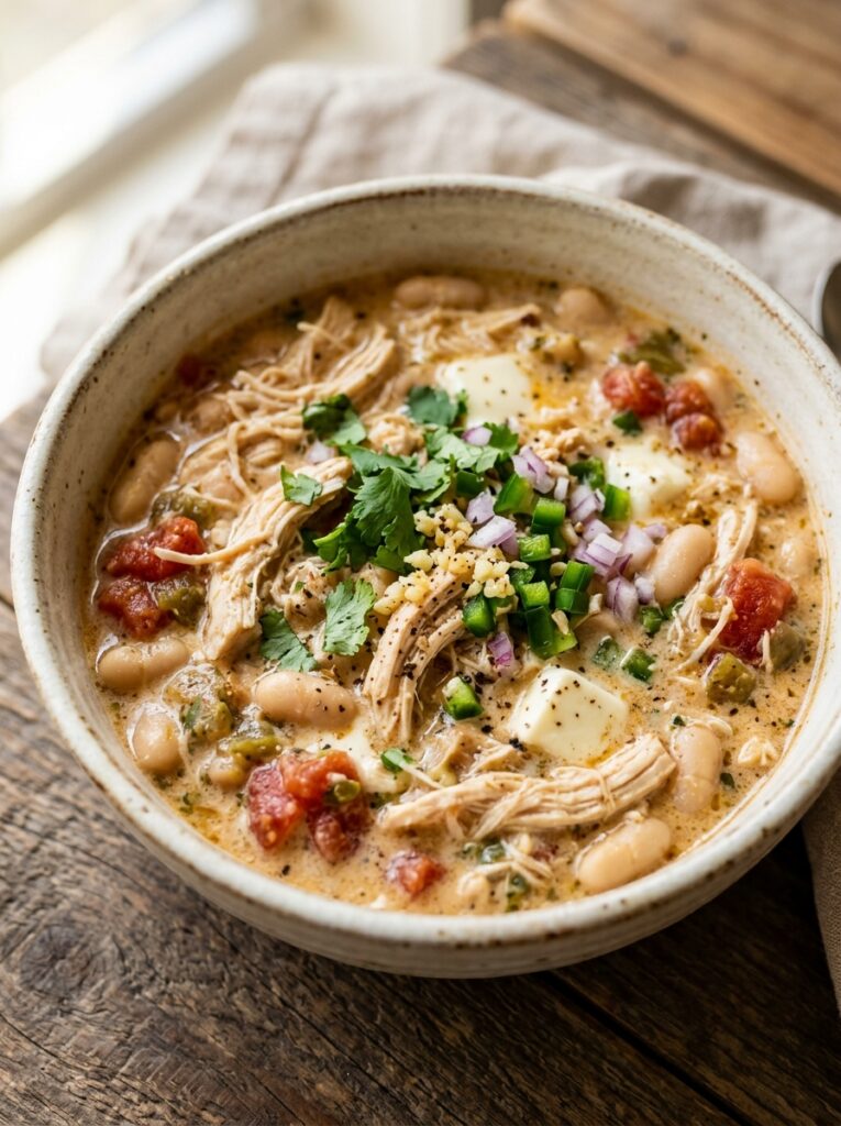 White chicken chili cream cheese 12 White chicken chili cream cheese 202606072013